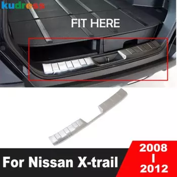 Стальная накладка на задний бампер автомобиля для Nissan X-trail 2008 2009 2010 2011 2012