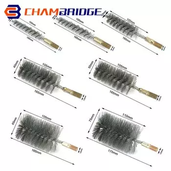 30-75 мм Стальная проволока трубы щетка водопровод M12 развертки для трубы для бутылок дымоход щеточка для чистки