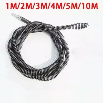 Стальная пружина для прочистки труб 1-10 м