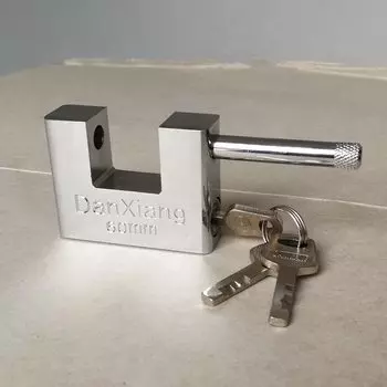 Стальной навесной замок 40-70 мм с одинаковыми ключами