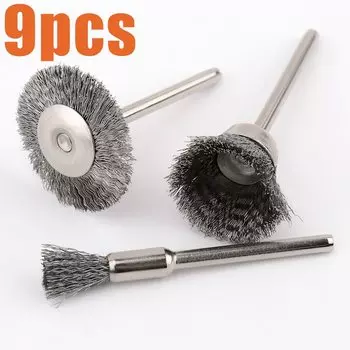 Стальные щетки для гравера louCnloin, 9 шт.