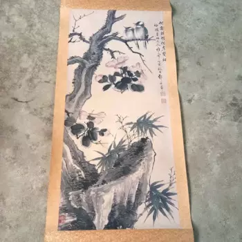 Старая бумага Xuan с высокой имитацией художественной каллиграфии и живописи, цветок и птица, традиционная китайская живопись, старинная окраска