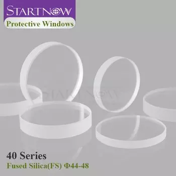 Startnow Защитная линза для волоконного лазера 40x2 мм 42x2 48x3 для 1064 нм для резки волокна, сварочного аппарата, головка лазерной защиты Windows