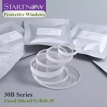 Startnow защитная линза из fused silica Raytools 37x7 мм