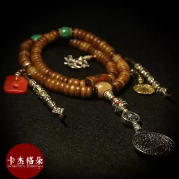 [Старые материалы] бусины яка 108 Браслеты Браслет из рога ожерелье в этническом стиле