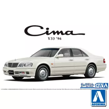 Статическая Сборная модель автомобиля aoshin 06519, масштаб 1/24, для Nissan Y33 Top 1996, набор моделей