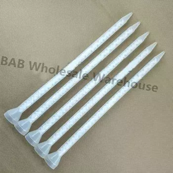 Статический миксер из смолы, 50 шт./лот, желтые и белые смешивающие сопла для двух пакетов Epoxies на выбор