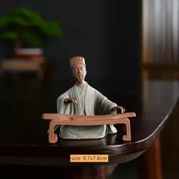 Статуэтка из сиреневой глины JINGDE CERAMICS