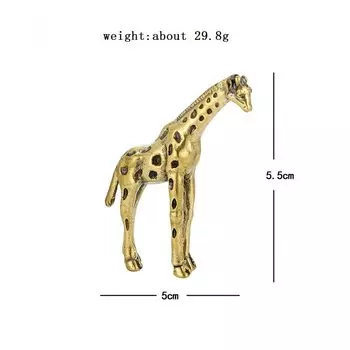 Статуэтка медная жираф