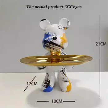 Статуэтка медведь граффити YuryFvna из смолы