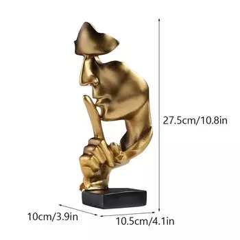 Статуэтка NORTHEUINS "Silence Is Gold"