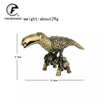 Статуэтка попугай медь японский стиль