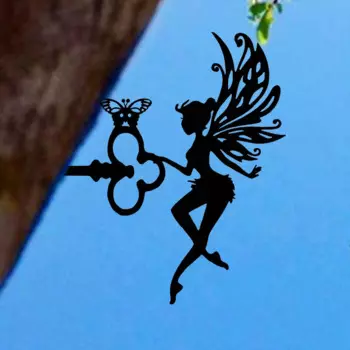 Статуэтка сказочного силуэта, подарок для внутреннего дворика, крепление на крышу