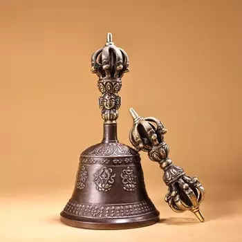 Статуэтка Тибетского храма из меди SIYAO