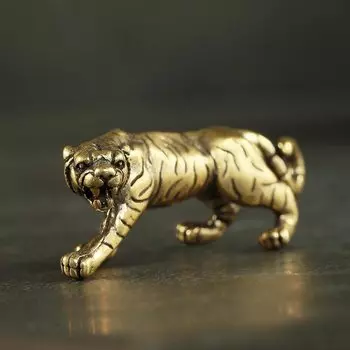 Статуэтка тигра из меди TPXCKz