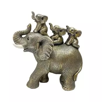 Статуэтка три детских слона на слоне