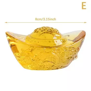 Статуэтка золотой слиток цитрин WHPHous