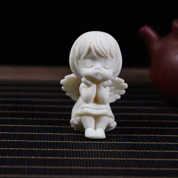 Статуэтки ангелов из кокосовой резьбы QIANFANEIVES