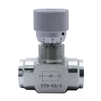 STB-G3/4 клапан дроссельной заслонки высокого давления двунаправленный гидравлический клапан регулирующий клапан скорости для гидравлического цилиндра