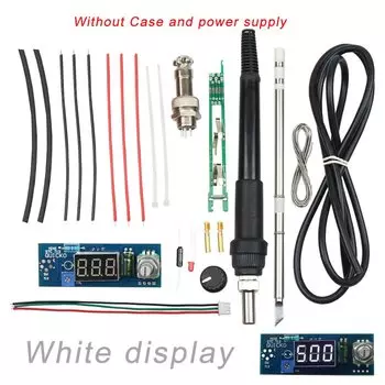 STC-T12 Quicko Мини-цифровая Паяльная Станция DIY Kit Набор Для Регулирования Температуры МАКС. 75 Вт Выходное Напряжение 12-...