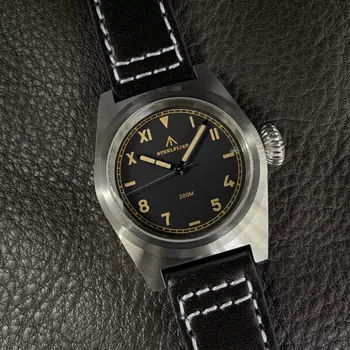 STEELDIVE Мужские часы-пилот Спортивная мода 38 мм Военные кварцевые наручные часы 20ATM Водонепроницаемые C3 Светящийся сапфир VH31