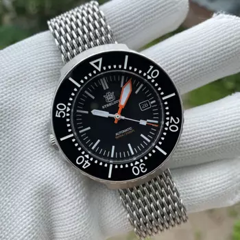 STEELDIVE мужские дайверские часы спортивные автоматические часы военные механические наручные часы 1000 м водонепроницаемые BGW-9 светящийся сапфир NH35