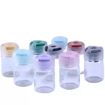 Стекло ампула бутылка 3 мл 5 мл 10 мл резиновая пробка прозрачная косметическая пудра сыворотка эфирное масло упаковка флакон 100 шт.