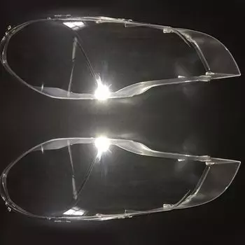 Стекло автомобильной фары для BMW X5 E70 2007-2013, прозрачный абажур, крышка объектива, плексиглас, прозрачный корпус лампы, автомобильные аксессуары