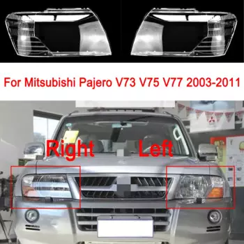 Стекло для автомобильных фар Mitsubishi Pajero V73 V75 V77 2003-2011, автомобильные аксессуары, сменная прозрачная крышка для объектива