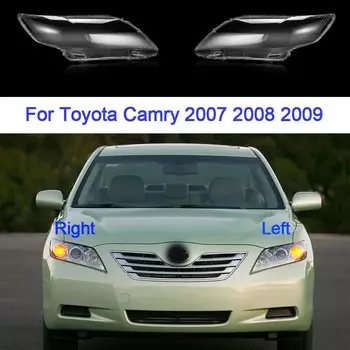 Стекло для фар Toyota Camry 2007 2008 2009, корпус фары, сменный прозрачный абажур, пластиковая крышка, автомобильные аксессуары