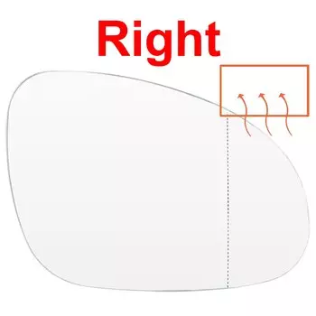 Стекло дверное с подогревом для VW Golf 5 Mk5 Jetta Passat B6 2005 - 2009 Eos GTI