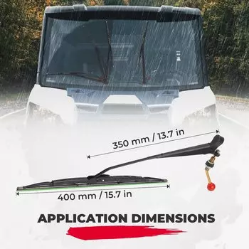 Стеклоочиститель KEMIMOTO UTV, совместимый с Polaris RZR Ranger для Can Am Maverick X3 Commander Defender