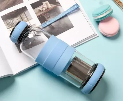 Стеклянная бутылка для воды LPPUNK 550 мл