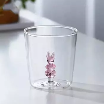 Стеклянная чашка 3D мультяшные очки