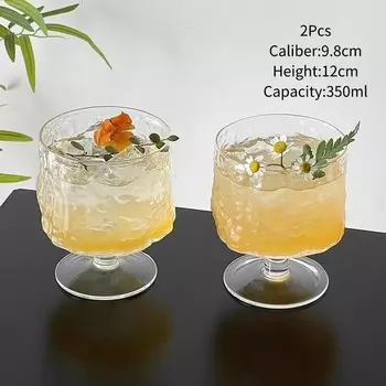 Стеклянная чашка для виски с узором дерева