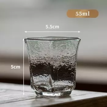 Стеклянная чашка PGY с узором молотка