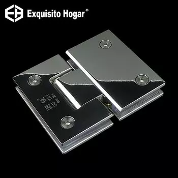 Стеклянная дверь ванных комнат хромированная нержавеющая сталь 304 настенное крепление черное стекло Дверная петля для душа (180 градусов Открытый)