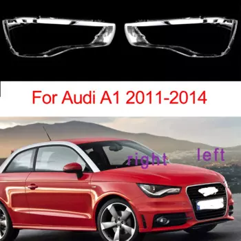 Стеклянная крышка передней фары автомобиля для Audi A1 2011 2012 2013 2014, прозрачные Абажуры для левой/правой стороны автомобиля, лампа с прозрачными линзами