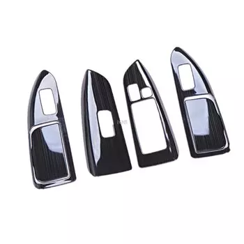 Стеклянная панель из нержавеющей стали, аксессуары для Toyota Land Cruiser Prado 120, 2003, 2004, 2005, 2006, 2007, 2008, 2009