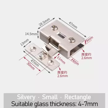 Стеклянная петля для шкафа imango