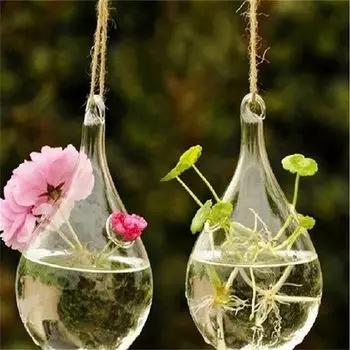 Стеклянная подвесная ваза JETTING