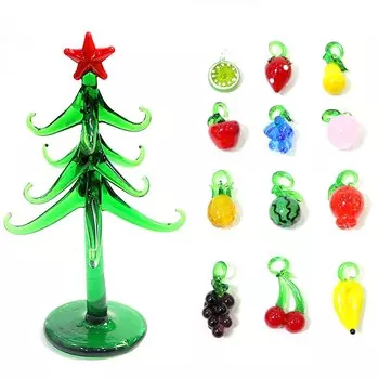 Стеклянная рождественская елка JSSMTLP с аксессуарами