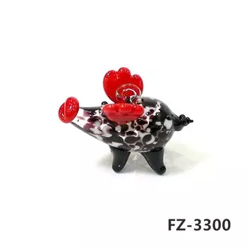 Стеклянная статуэтка свиньи JSSMTLP