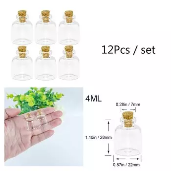 Стеклянные бутылочки Jarvials 12 шт.