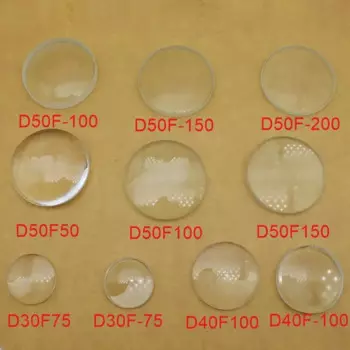 Стеклянные линзы JLLSMCMGGX, диаметр 30/40/50 мм, фокусное расстояние 50/75/100/150/300 мм