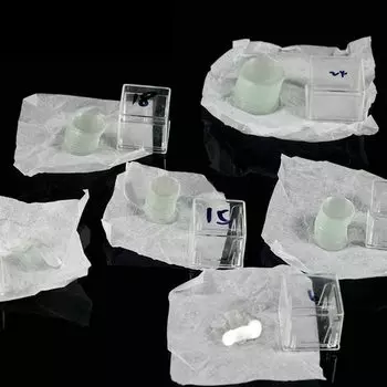 Стеклянные накладки для микроскопа JLLSMCMGGX, 3-50 мм, 100 шт.