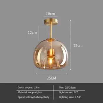 Стеклянные потолочные светильники YongYing Lumin E27