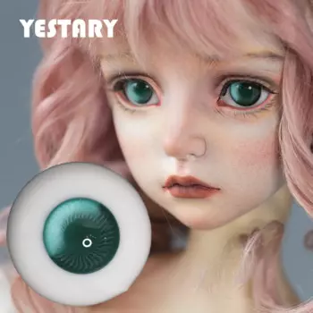 Стеклянные шарнирные глаза YESTARY, 14 мм, игрушки, куклы, аксессуары, глаза, игрушка «сделай сам», модная Кукла, 16 см, зеленая маленькая Радужная шарнирная кукла, подарки для девочек