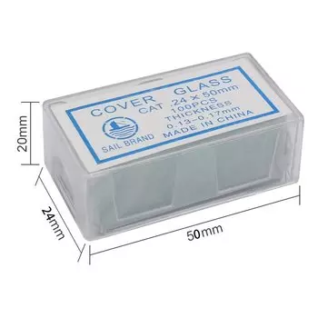 Стеклянные слайды для микроскопа WALLY SKY CG100-4 24x50 мм