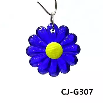 Стеклянный кулон ромашка JSSMTLP